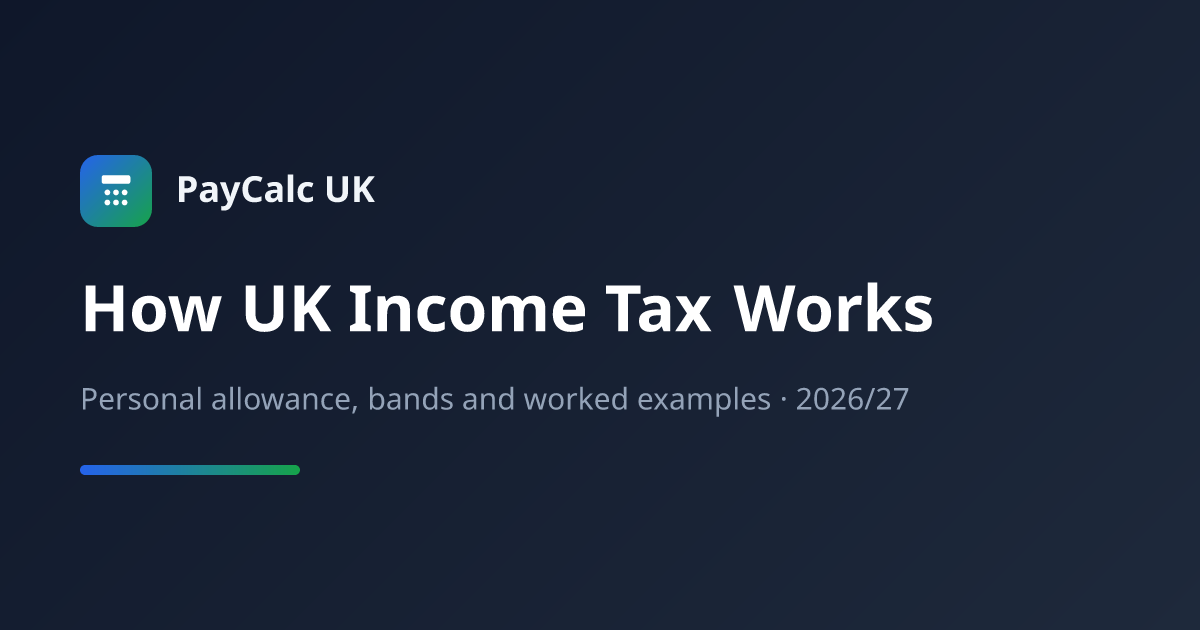 How UK Income Tax Works in 2026/27 | Bands, Rates & Examples | PayCalc UK